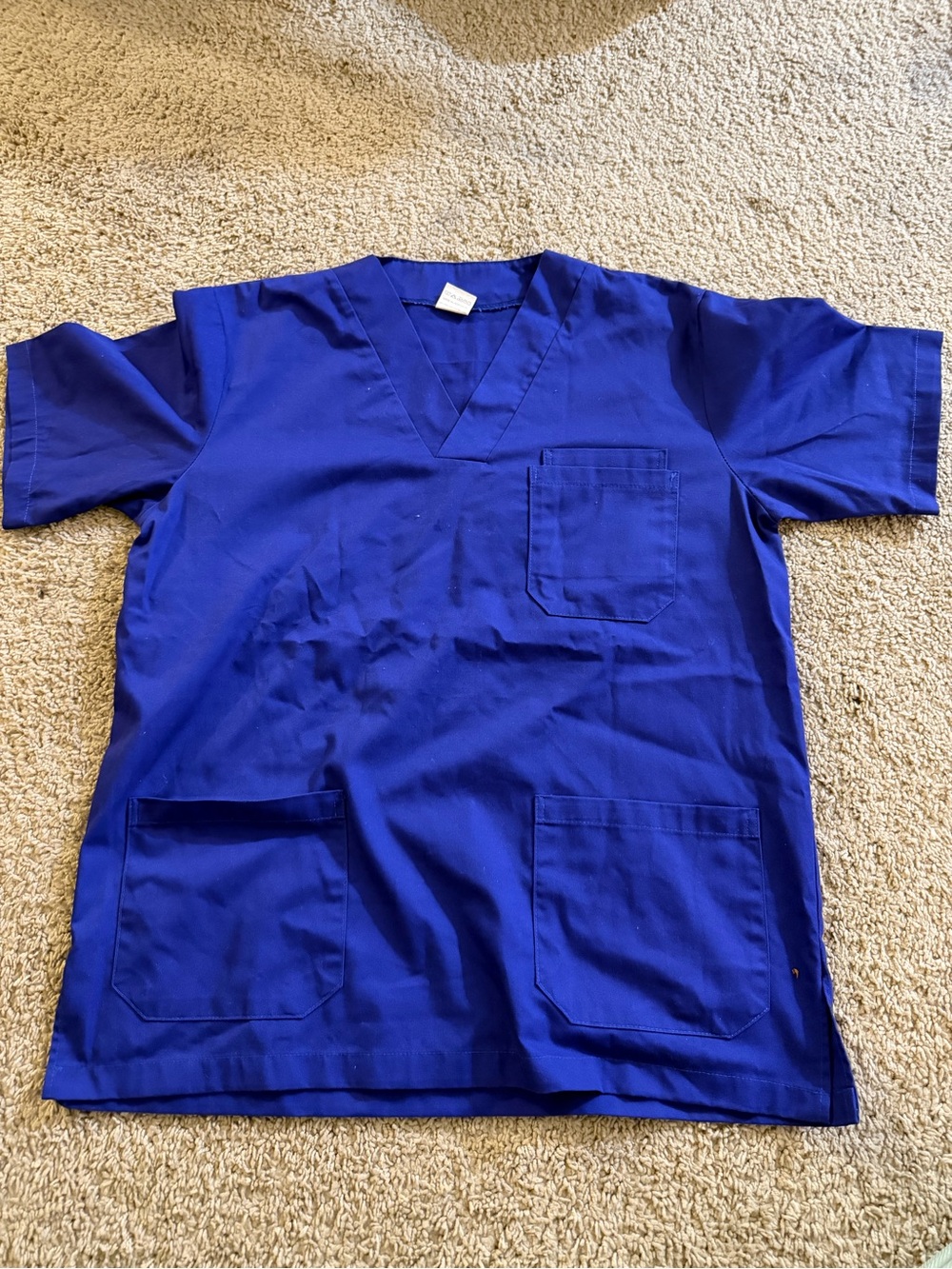 Classic V-Neck Medical Scrub Top - Royal Blue